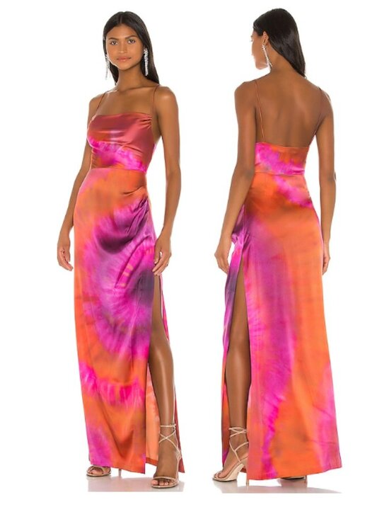 Retrofete Dresses & Skirts - Retrofete Marlene Dress in Bronze, Pink & Purple XS NWOT